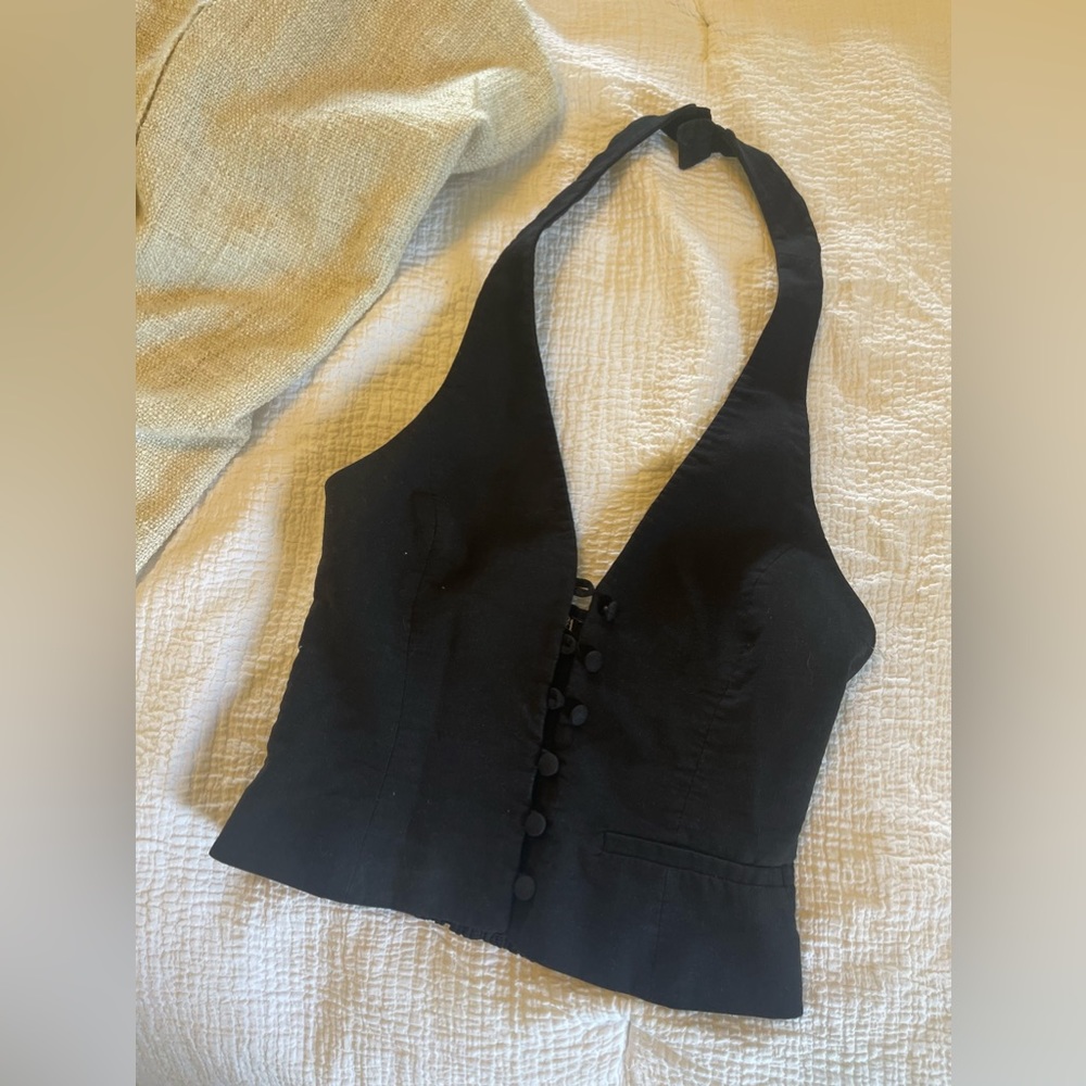 zara | size small | black halter top
